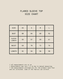 Flared Sleeve Top (Grey)
