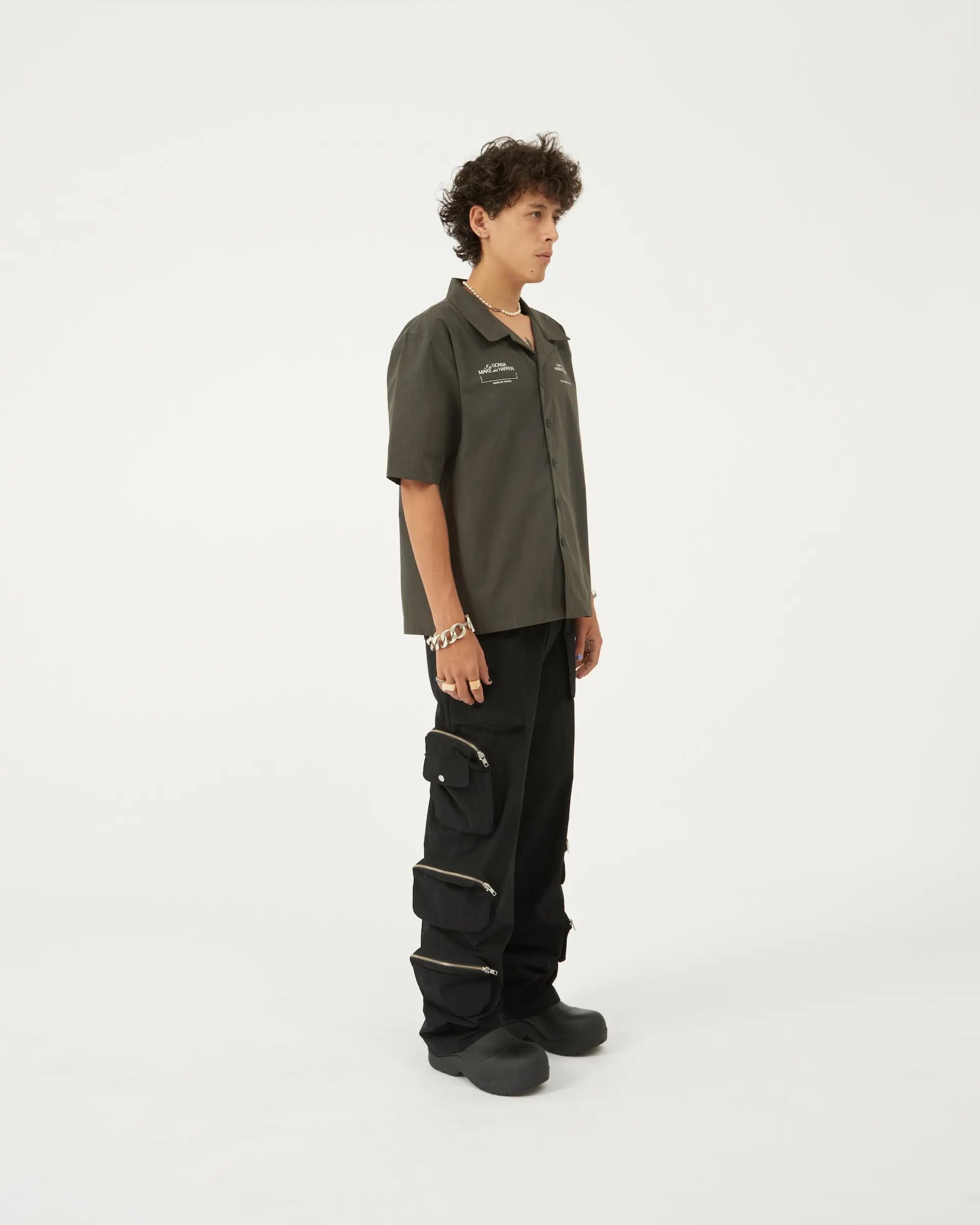 FRAGILE® 12P Cargo Pants / Black