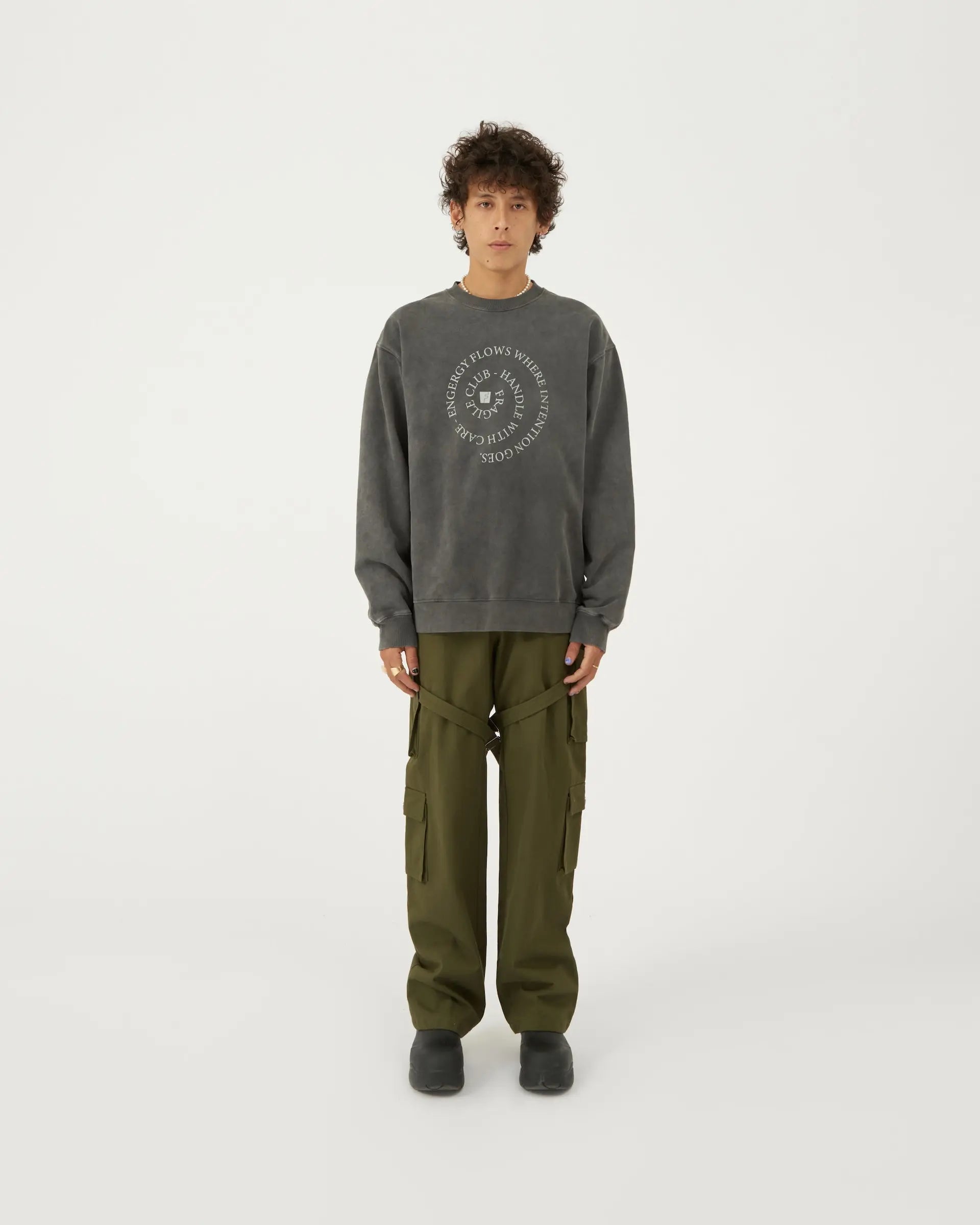Strap Cargo Pants (Vintage Green)