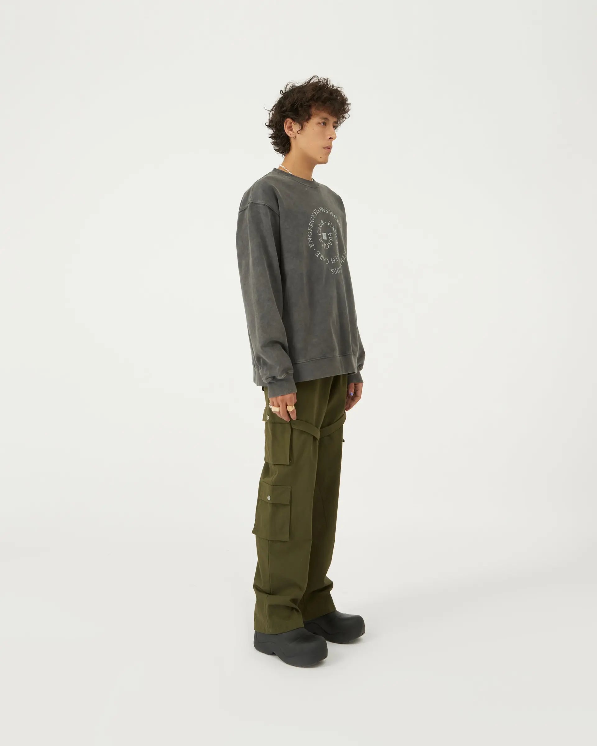 FRAGILE® Strap Cargo Pants (Vintage Green)