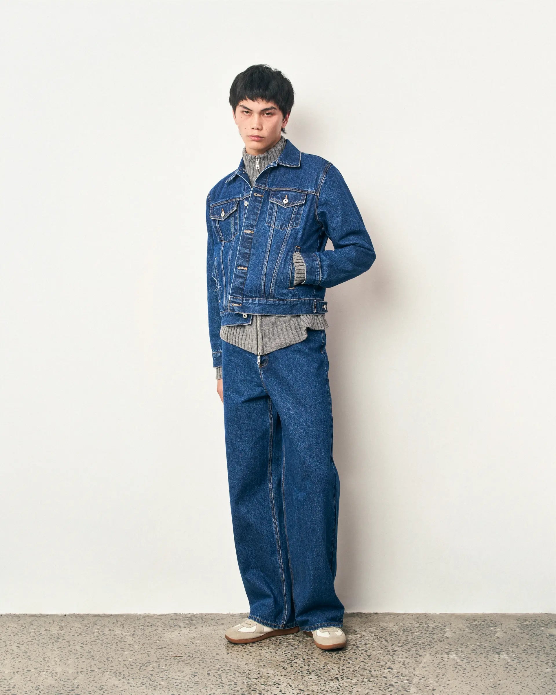 Indigo Wash Baggy Denim