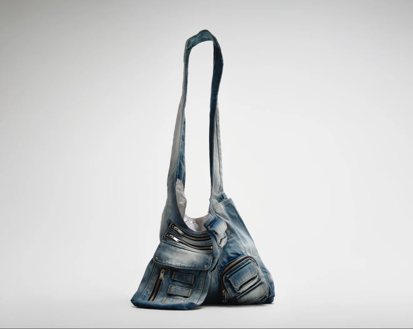 Rave Denim Bag (Dyed Blue)