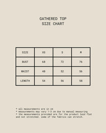 Gathered Top (White)