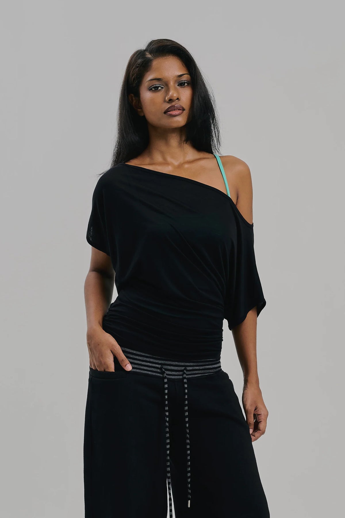 Aria Top Sheer (Black)