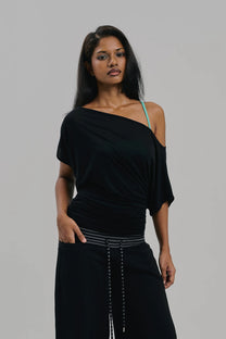 Aria Top Sheer (Black)