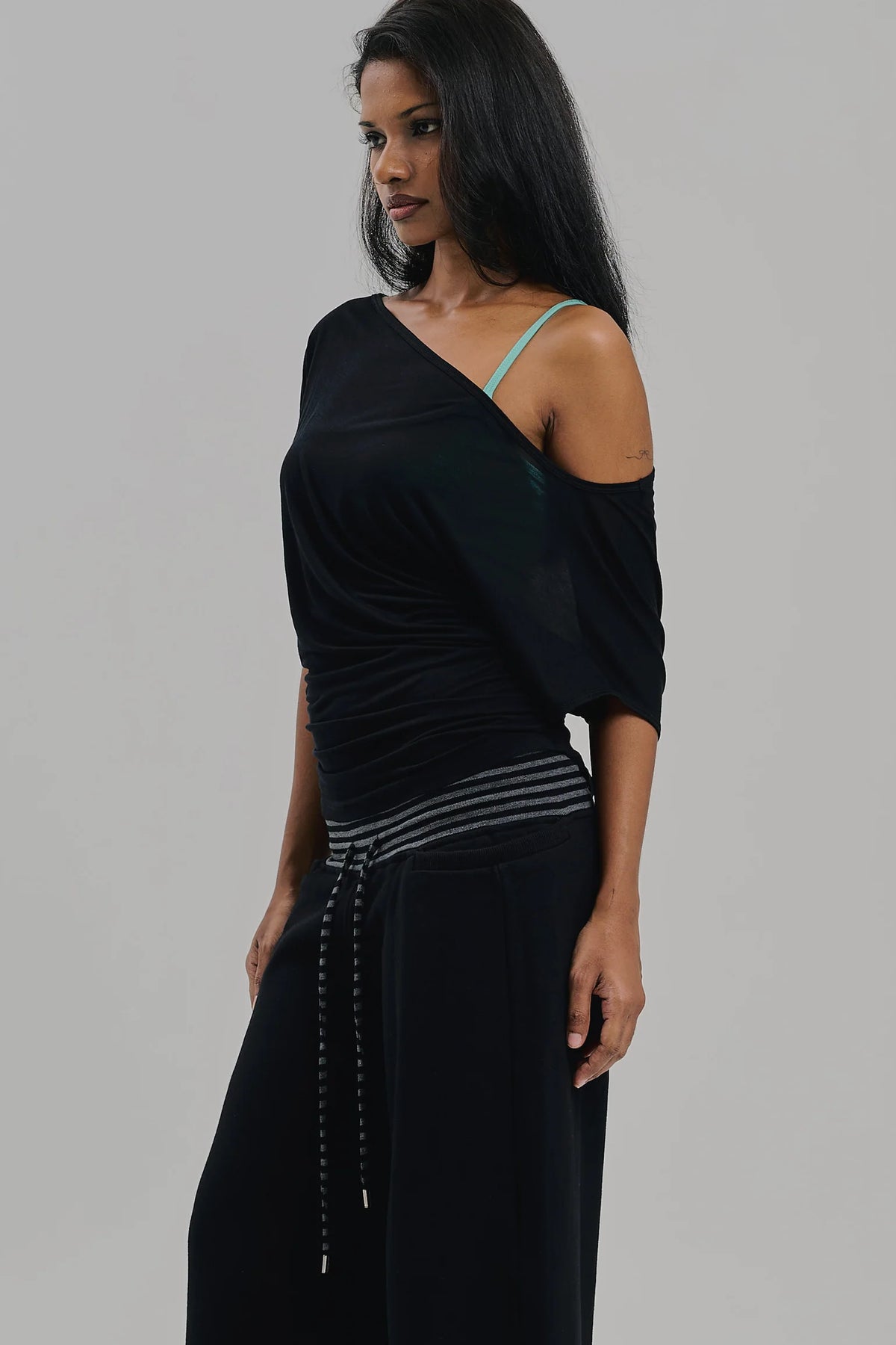 Aria Top Sheer (Black)