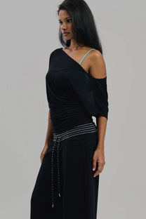 Aria Top Sheer (Black)