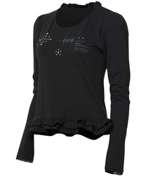 Muta Frill Puff T-Shirt Long Sleeve (Black)