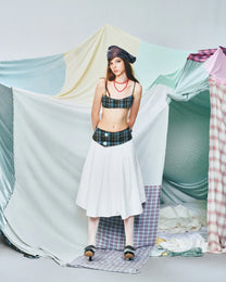 Button Skirt (White)