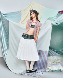 Button Skirt (White)