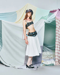 Button Skirt (White)