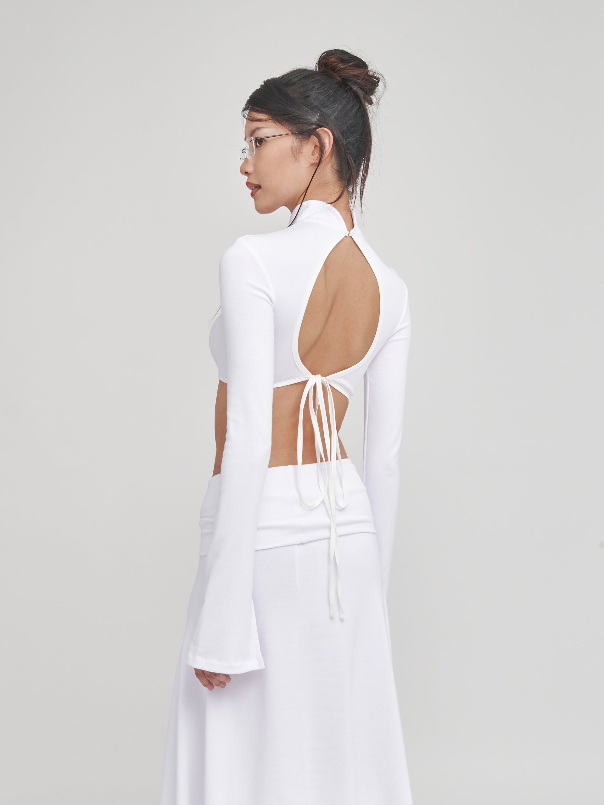 Gatherer Skirt/Dress - White