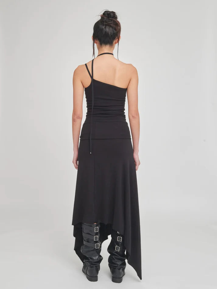 Gatherer Skirt/Dress - Black