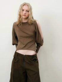 Garter Long Sleeve (Olive Brown)