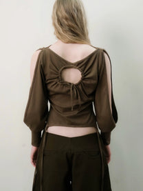 Garter Long Sleeve (Olive Brown)