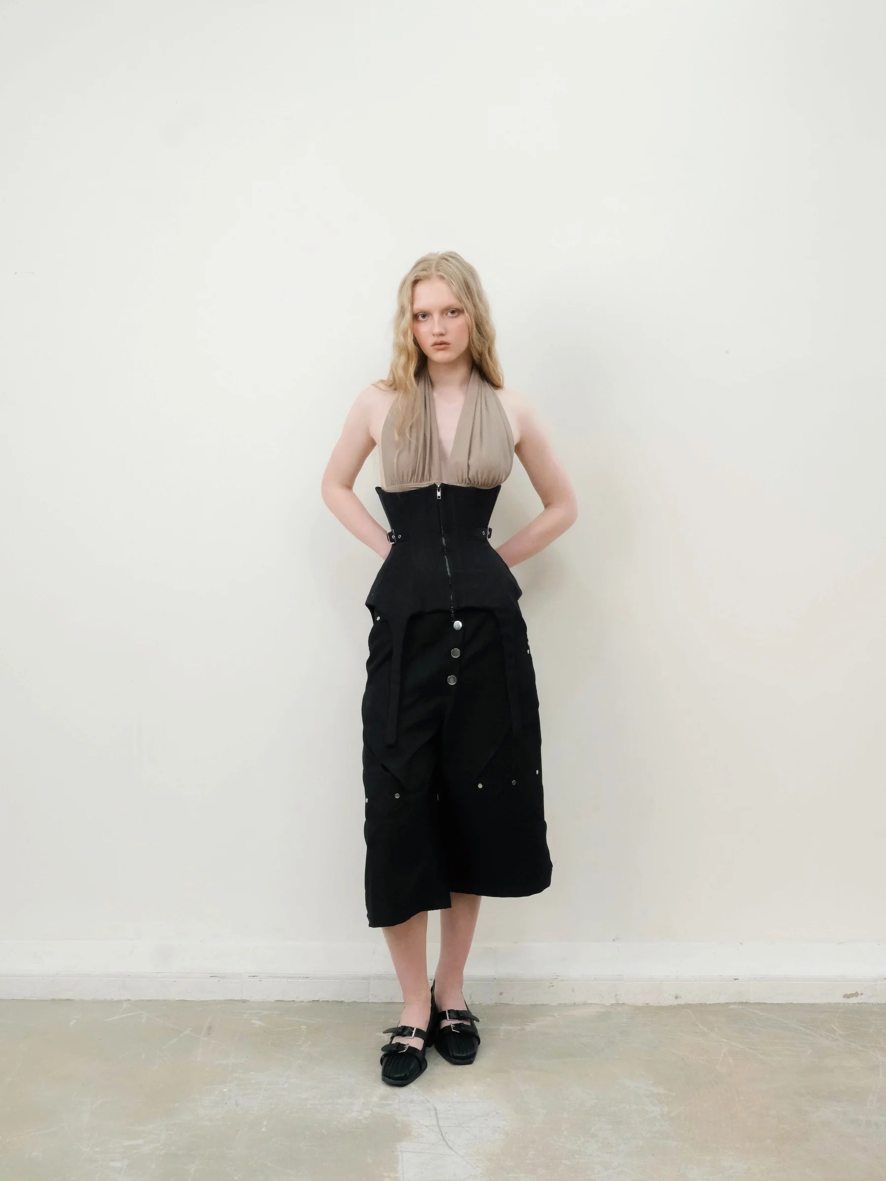 Bamboo Rivet Shorts (Black)