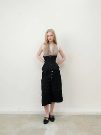 Bamboo Rivet Shorts (Black)