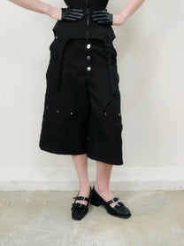 Bamboo Rivet Shorts (Black)