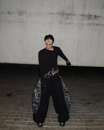 Triangle Neck Shirt (Black)