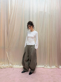 Flared Sleeve Top (Grey)