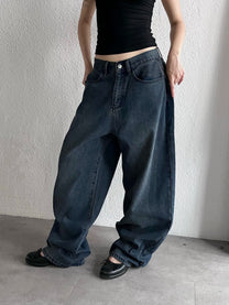 Cut Pocket Jeans (Blue)