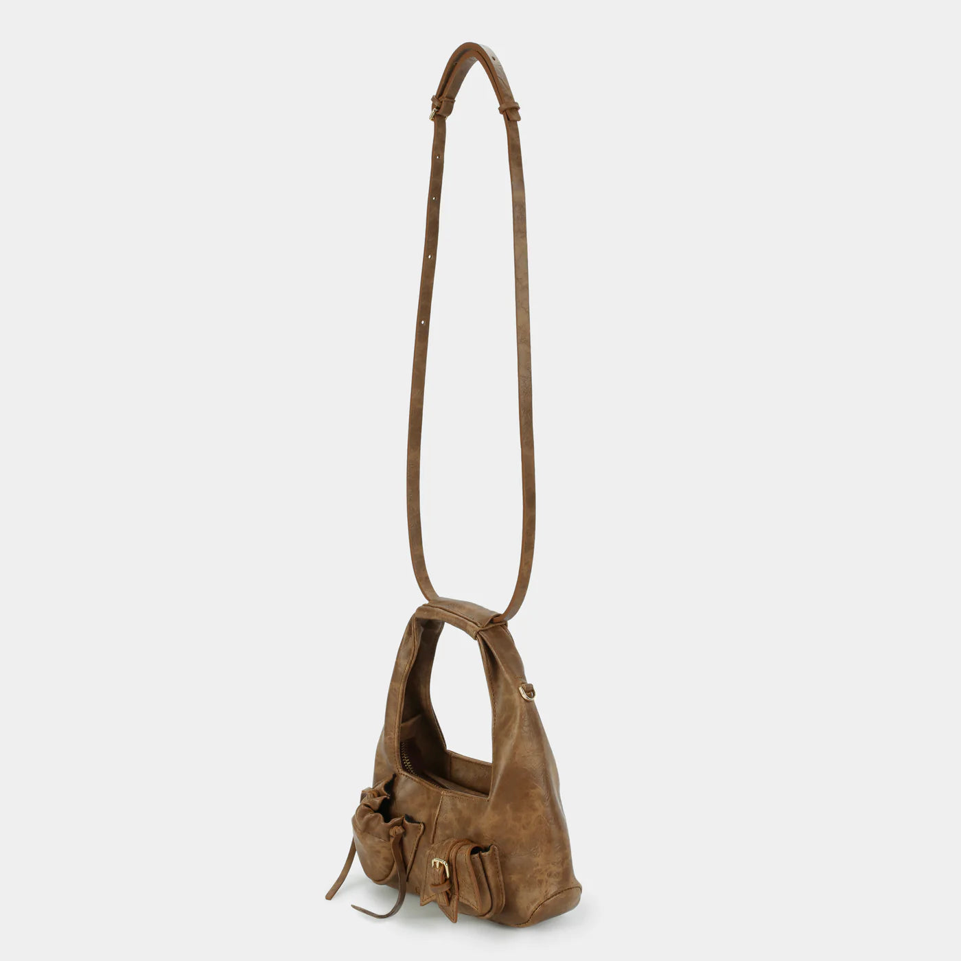 C2 Pocket Hobo Bag - Mini (Brown)