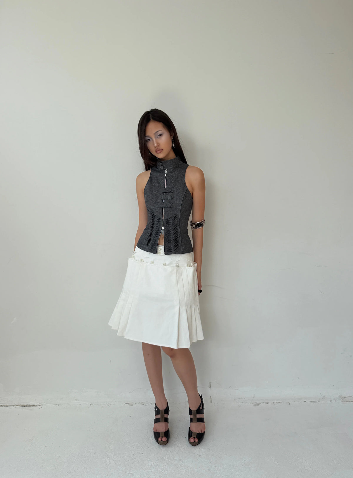 Facade Skirt (White)
