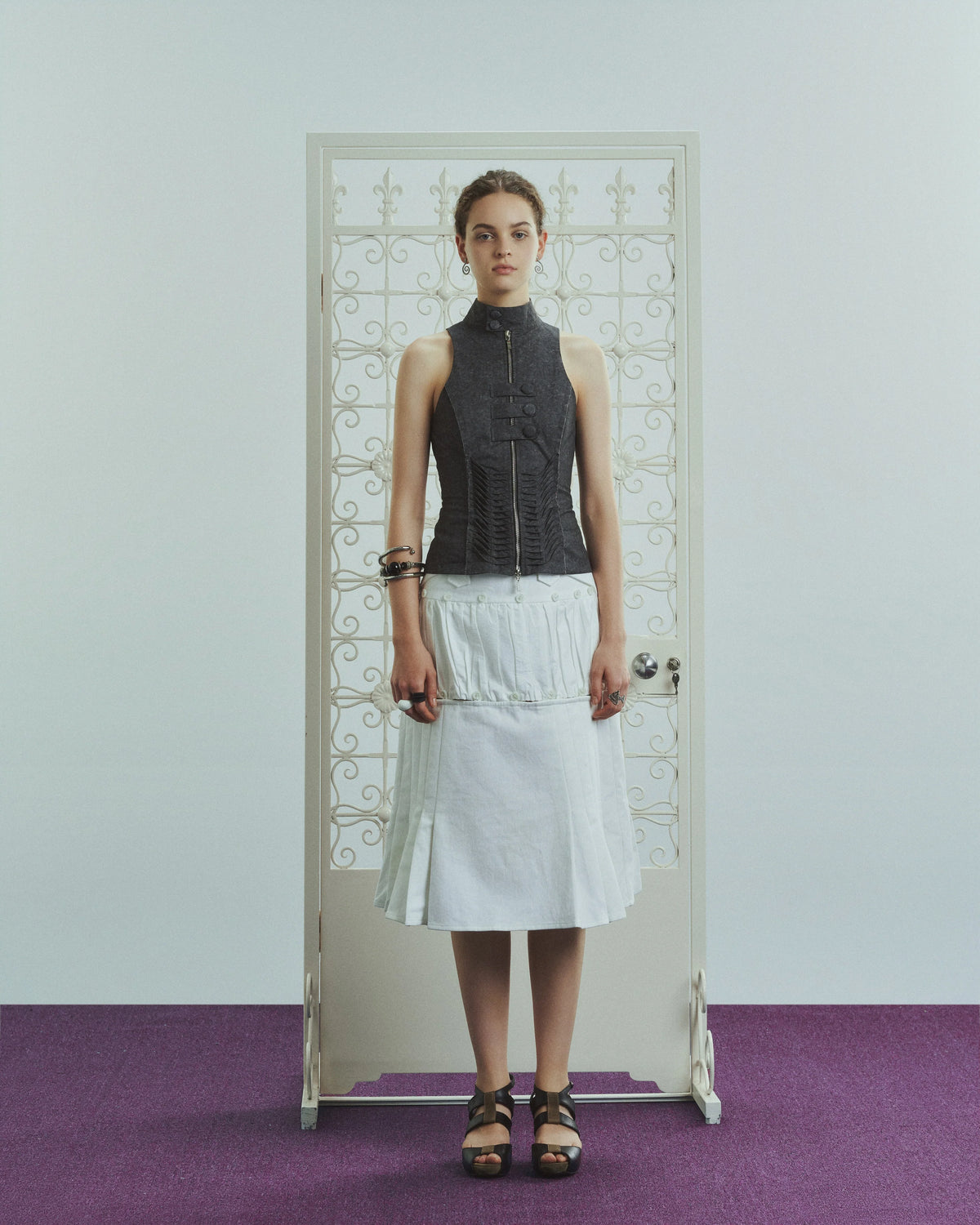 Facade Skirt (White)