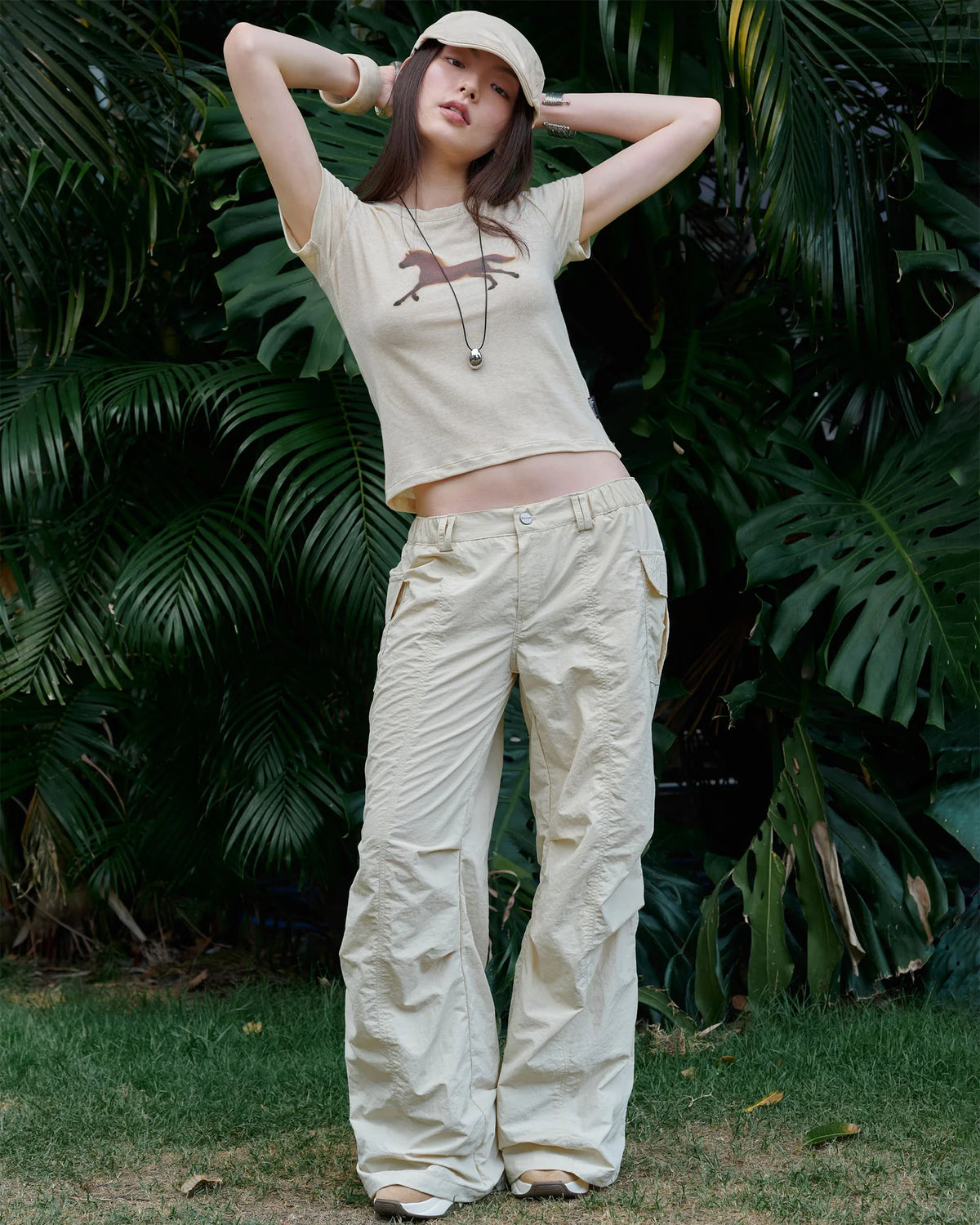 Neo Cargo Pants (Beige)