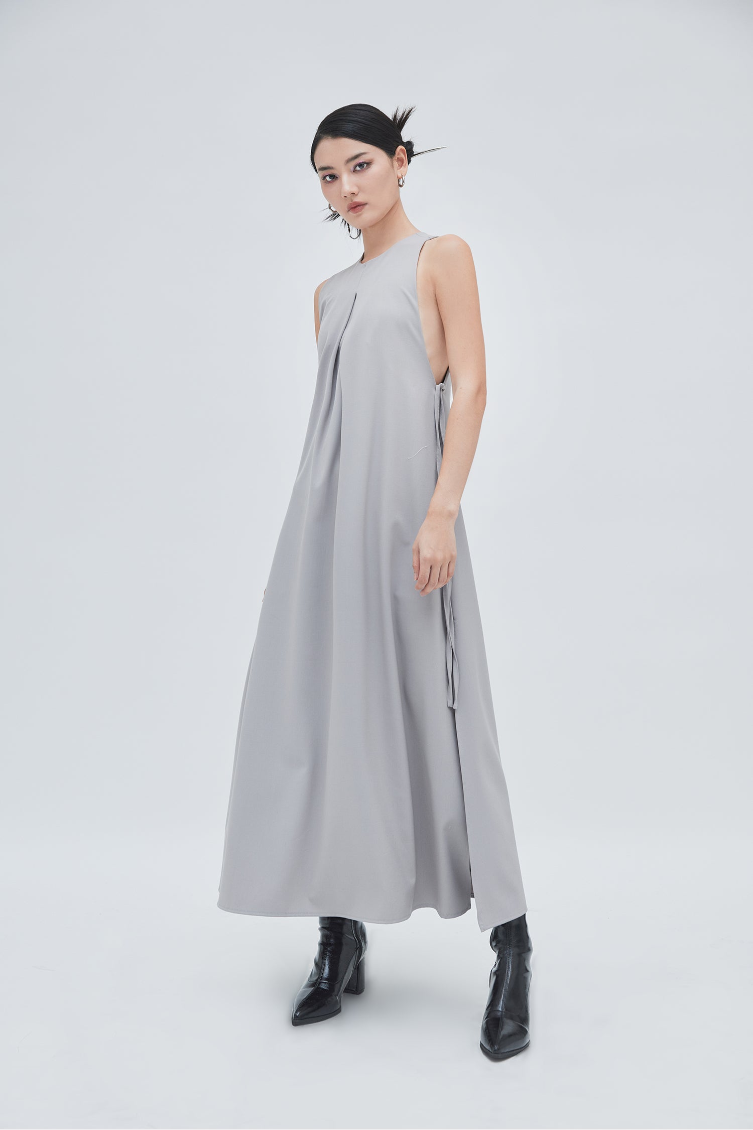 A-LINE MAXI - GREY