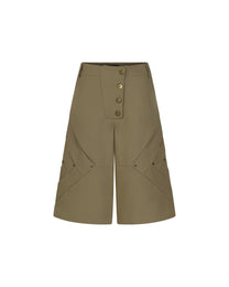 Bamboo Rivet Shorts (Beige)