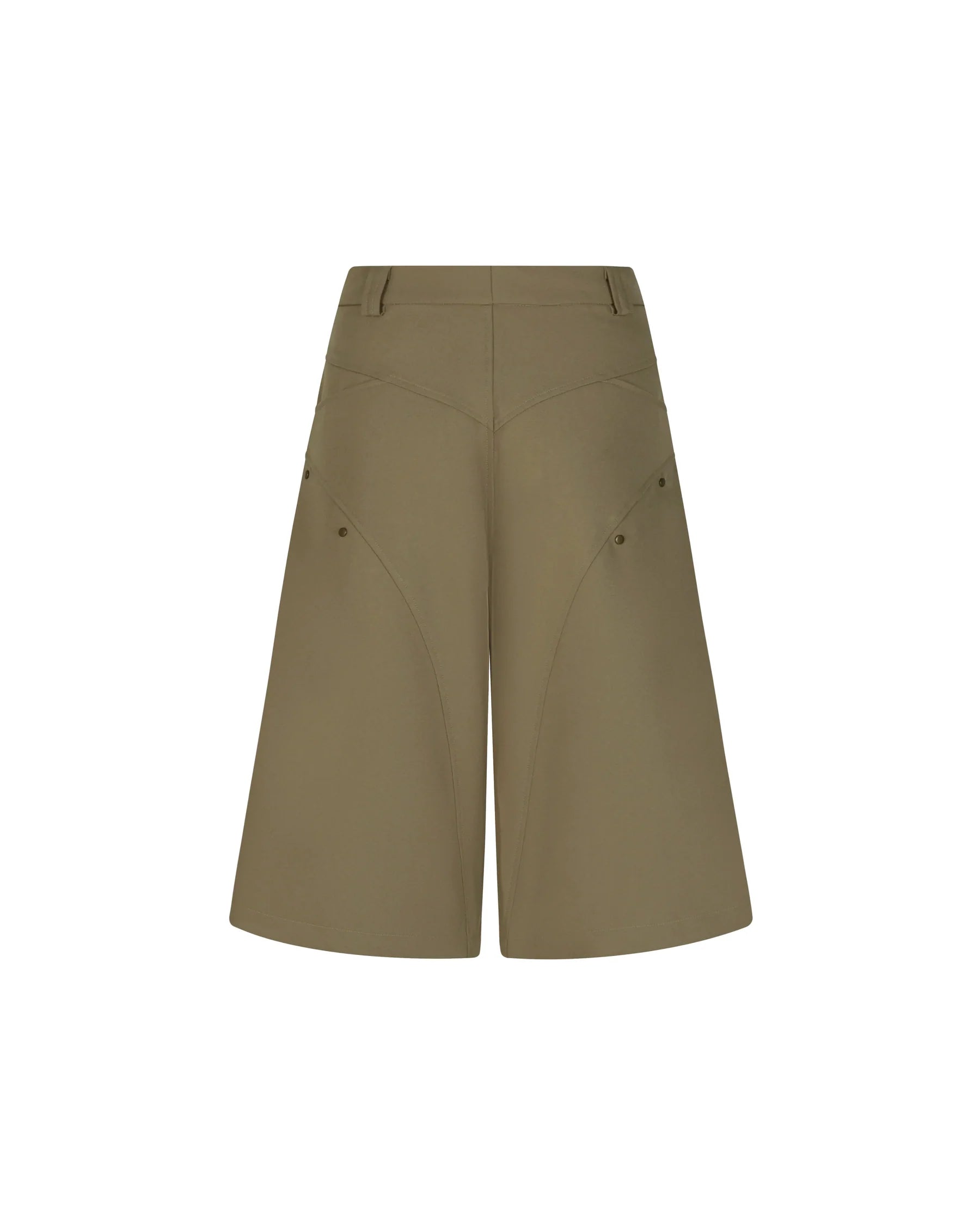 Bamboo Rivet Shorts (Beige)