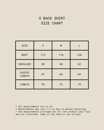 O Back Shirt [Brown]
