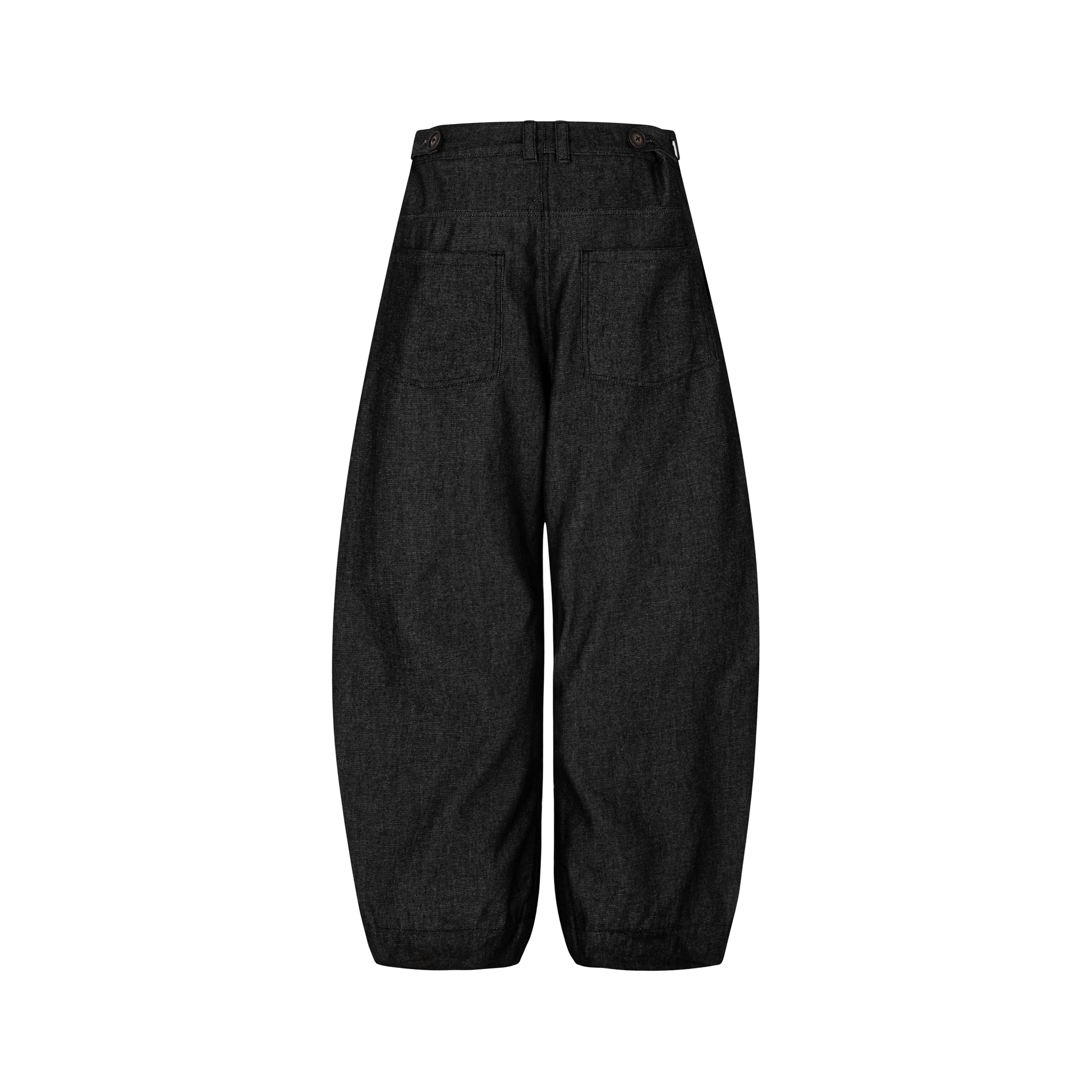 SIDE PLEAT RAW DENIM PANTS