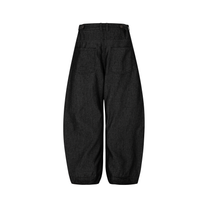 SIDE PLEAT RAW DENIM PANTS