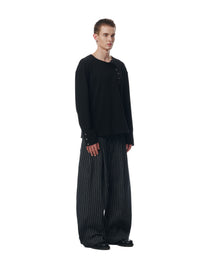 SIDE PLEAT STRIPES PANTS