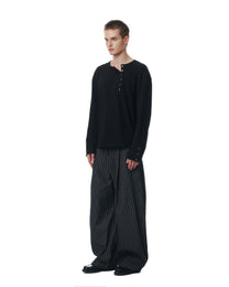 SIDE PLEAT STRIPES PANTS