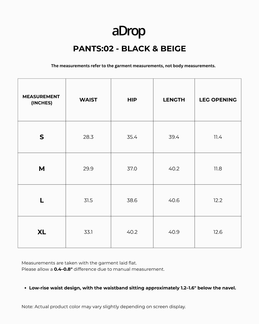 Paneled Pants Black