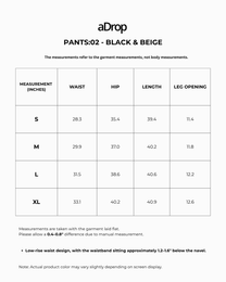 Paneled Pants Black