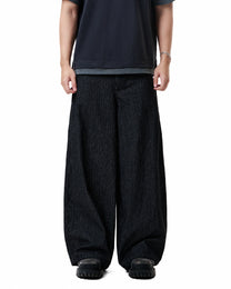 Pinstripe Denim Jeans