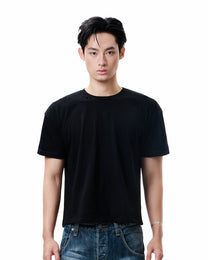 Cotton Slub Tee - Black