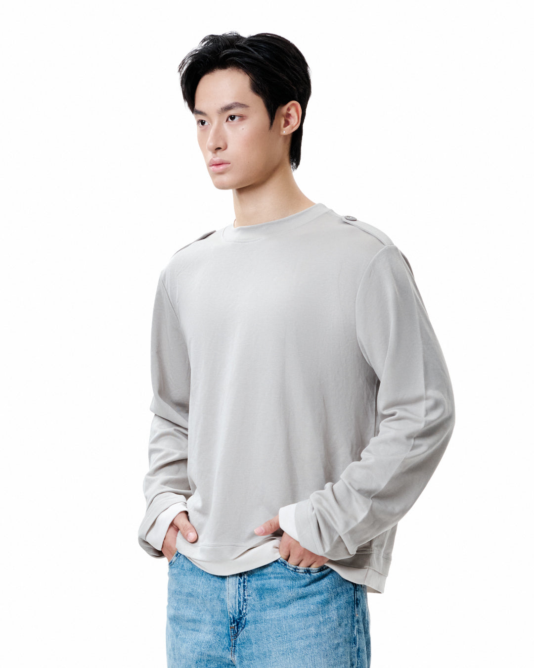 Layered Long Sleeve — Stone