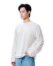 Layered Long Sleeve — Off White