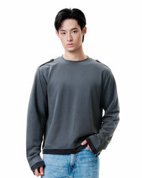 Layered Long Sleeve — Charcoal