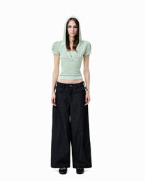 Line Hood Top - Mint