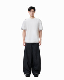 Layered Crew Tee - Off White