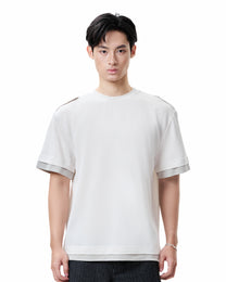 Layered Crew Tee - Off White