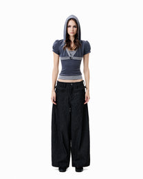 Line Hood Top - Slate