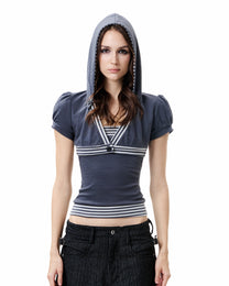 Line Hood Top - Slate