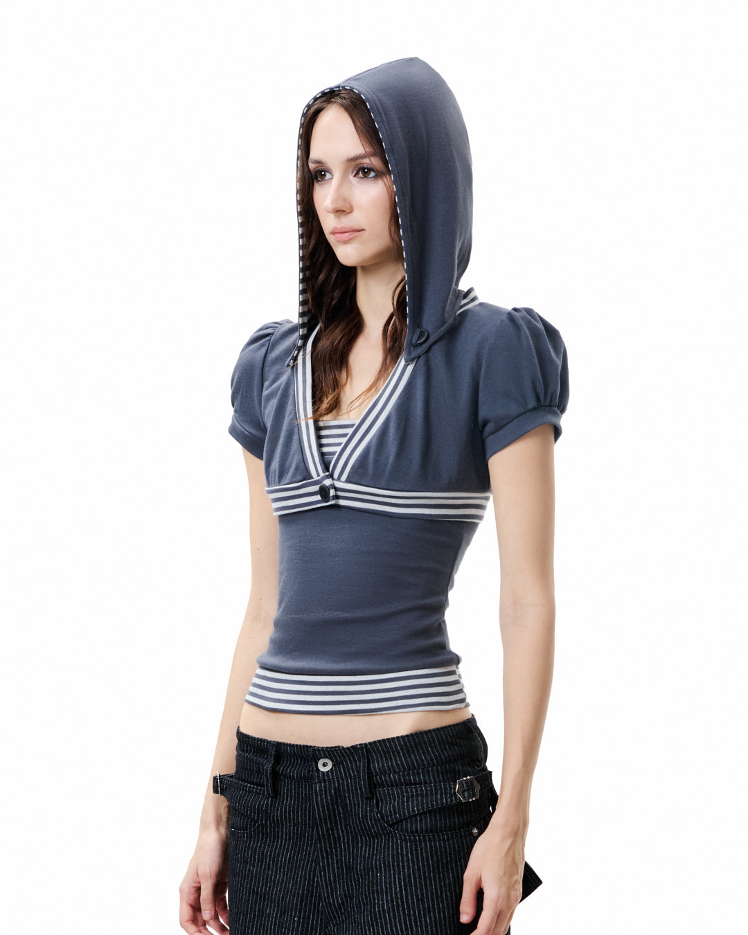 Line Hood Top - Slate